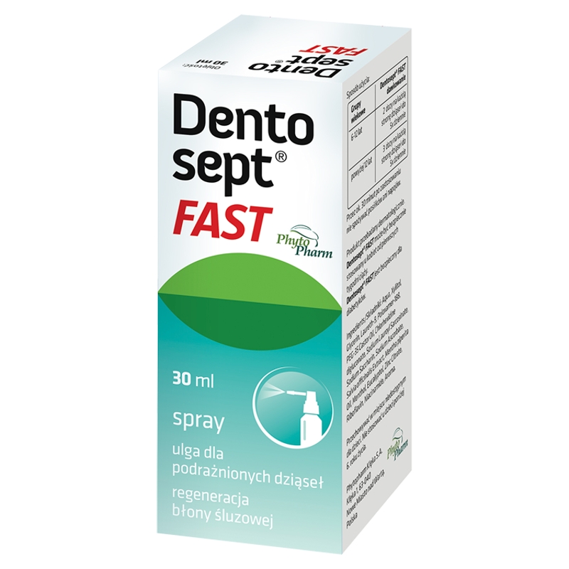 Dentosept Fast, spray na podrażnione dziąsła, 30 ml