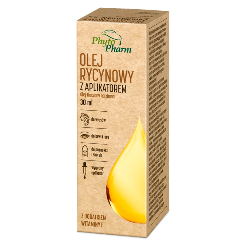 Olej rycynowy, butelka z aplikatorem, 30 ml