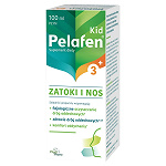 Pelafen Kid Zatoki i Nos, płyn ze składnikami wspomagającymi oczyszczanie dróg oddechowych, 100 ml