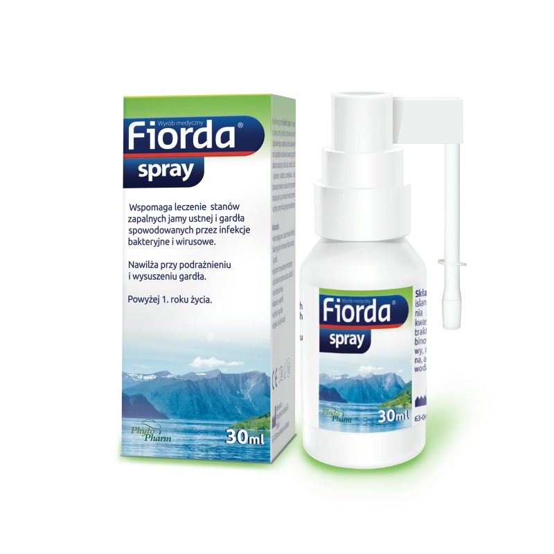 Fiorda spray, nawilżający błonę śluzową, łagodzi objawy stanów zapalnych, 30 ml