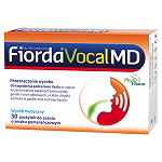 Fiorda Vocal MD pastylki do ssania na ból gardła i chrypkę o smaku pomarańczowym, 30 szt.