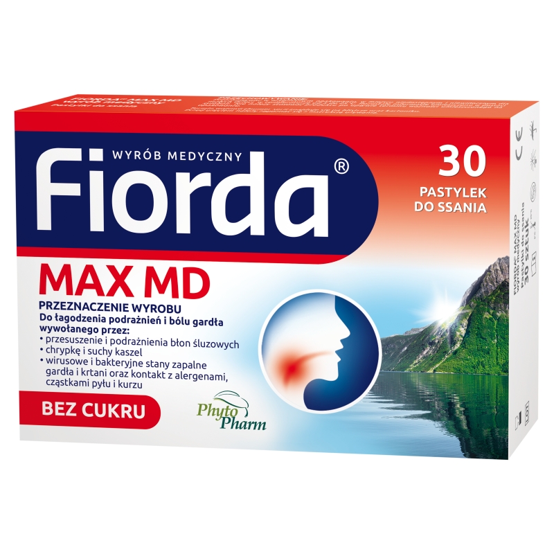 Fiorda MAX MD pastylki do ssania , 30 szt.