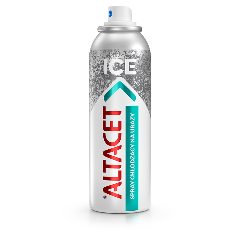 Altacet ICE, aerozol pielęgnująco-chłodzący na urazy, 130 ml