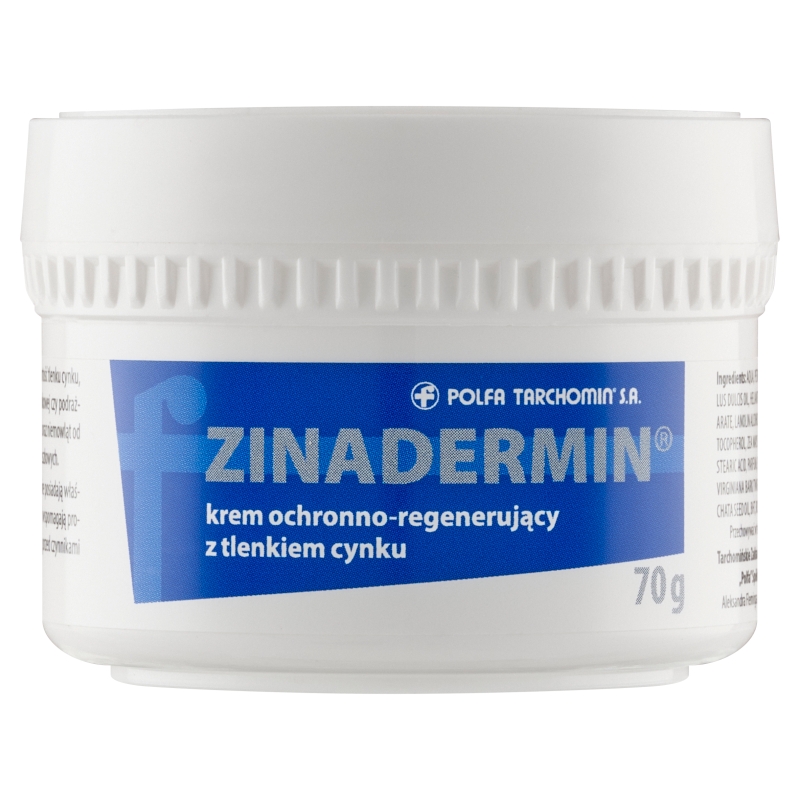 Zinadermin, krem ochronno-regenerujący z tlenkiem cynku, 70 g