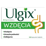 Ulgix wzdęcia, kapsułki łagodzące uczucie pełności, 100 szt.