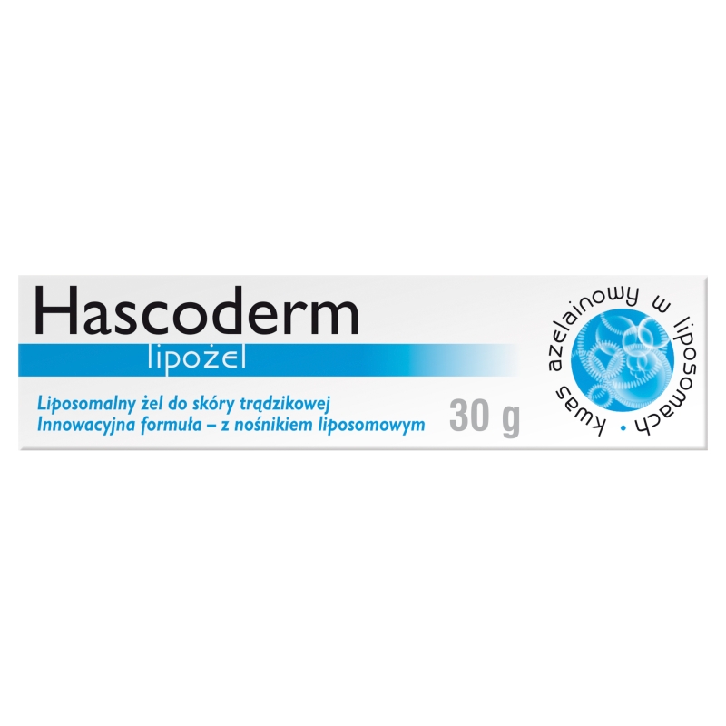 Hascoderm Lipożel, żel do skóry trądzikowej, tuba 30 g