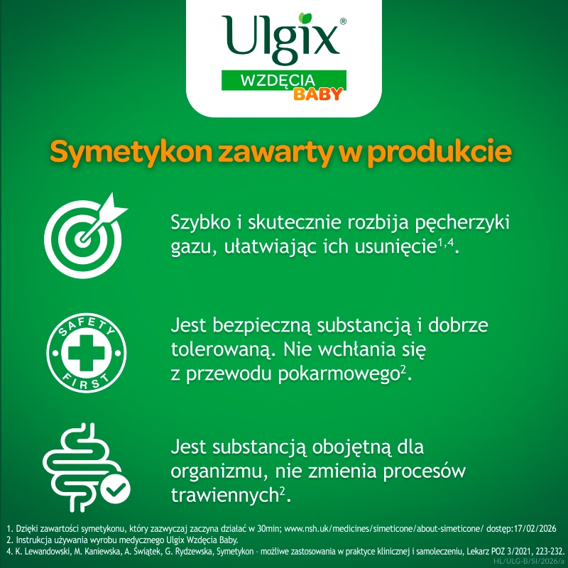 Ulgix Wzdęcia Baby, emulsja doustna, 40 g