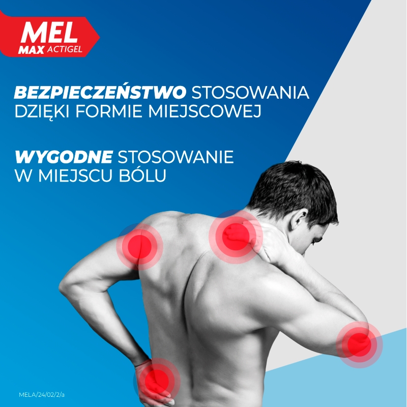 Mel Max Actigel, żel o dzaiłaniu przeciwbólowym i przeciwzapalnym, 180 g
