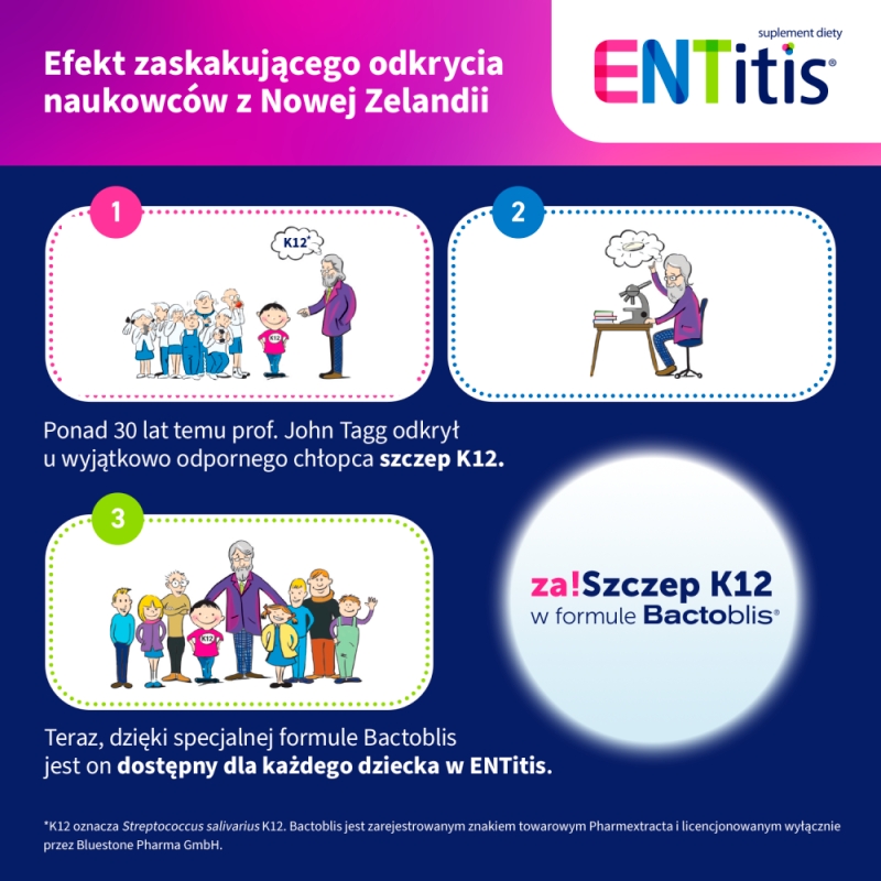 Entitis, 30 pastylek do ssania, tutti frutti KRÓTKA DATA 30.04.2026