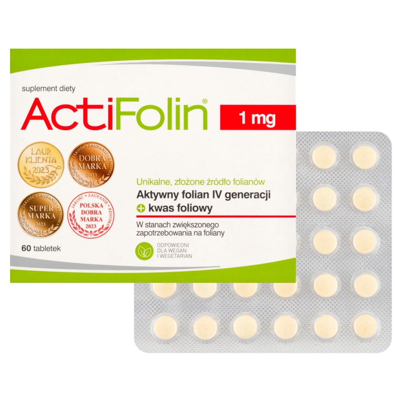 Actifolin 1 mg, 60 tabletek
