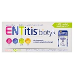 ENTitis, biotyk pastylki do ssania, truskawkowe, 10 szt.