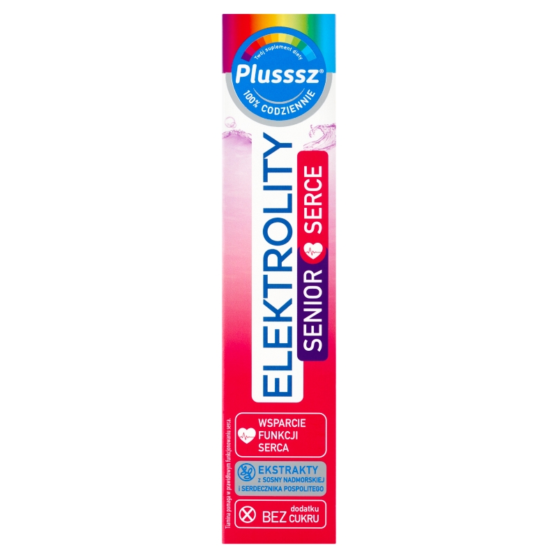 Plusssz Elektrolity Senior Serce, 24 tabletki musujące