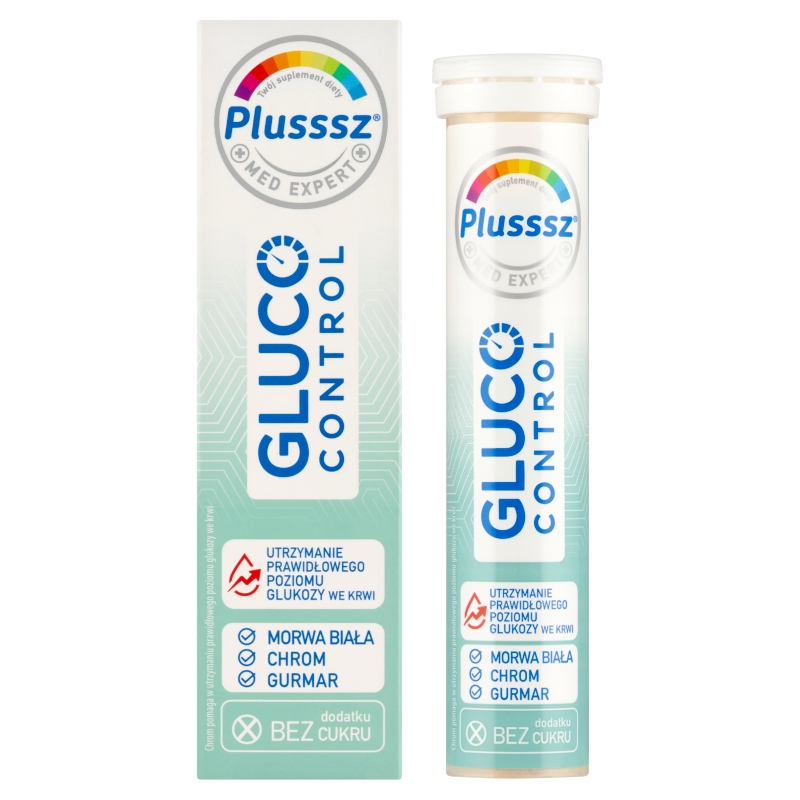 Plusssz Gluco Control,  20 tabletek musujących