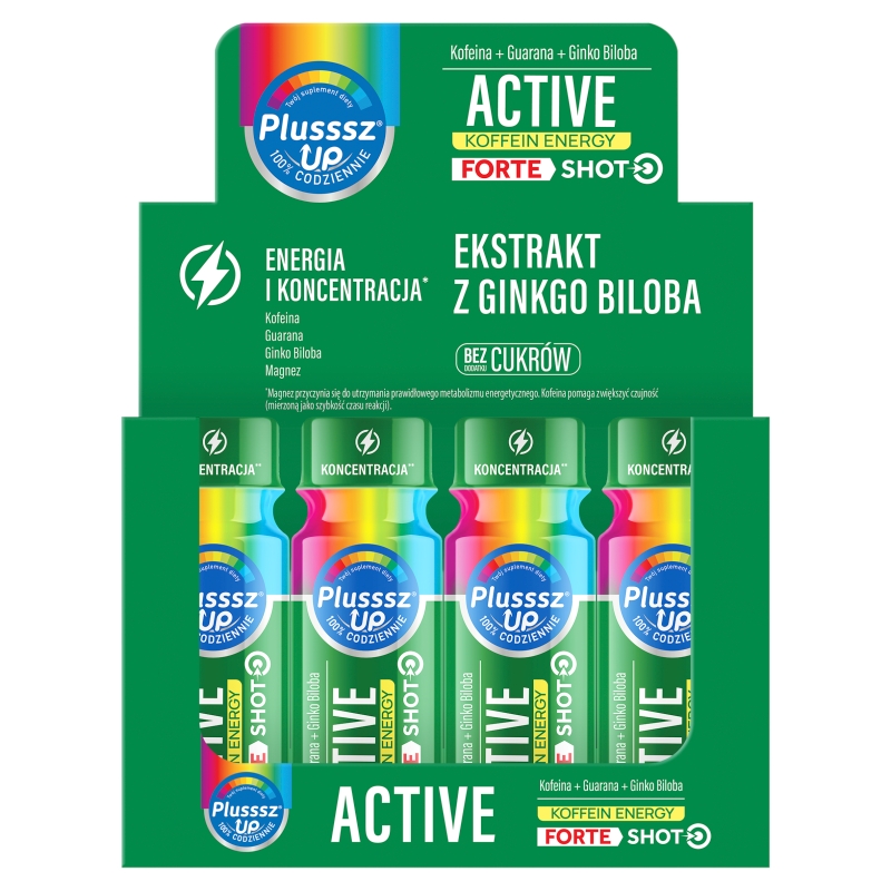 Plusssz Up Active Koffein Energy Forte, shot, 1 szt. 50 ml