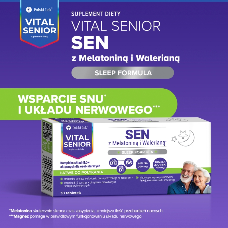 Vital Senior Sen, 30 tabletek