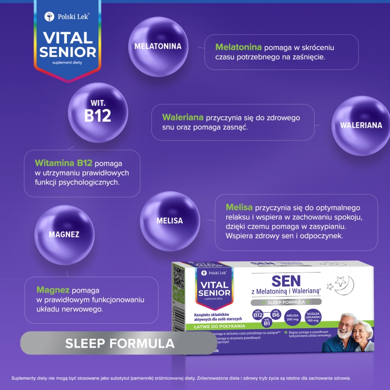 Vital Senior Sen, 30 tabletek