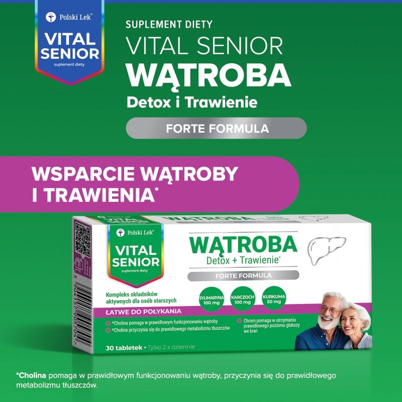 Vital Senior Wątroba, 30 tabletek