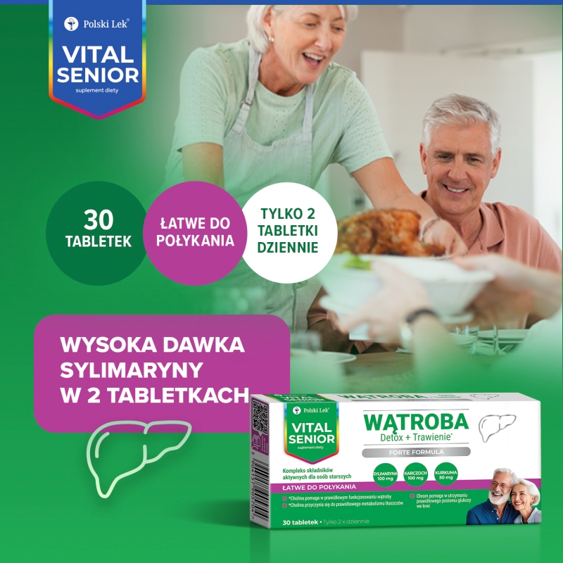 Vital Senior Wątroba, 30 tabletek