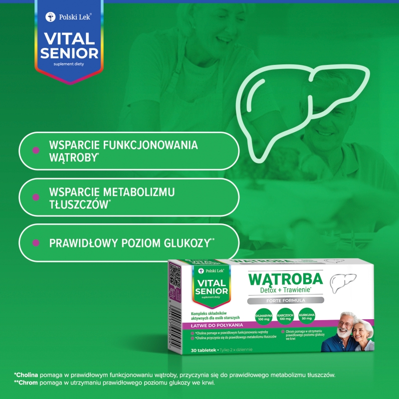 Vital Senior Wątroba, 30 tabletek