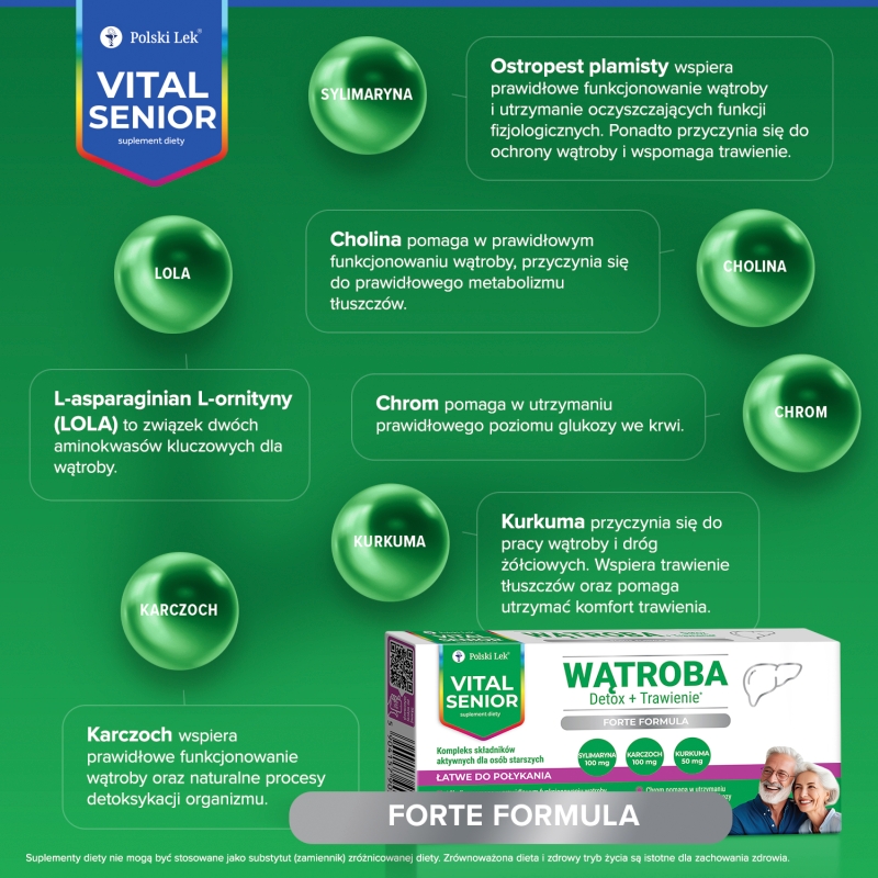 Vital Senior Wątroba, 30 tabletek