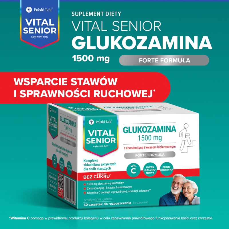 Vital Senior Glukozamina 1500 mg, 30 saszetek