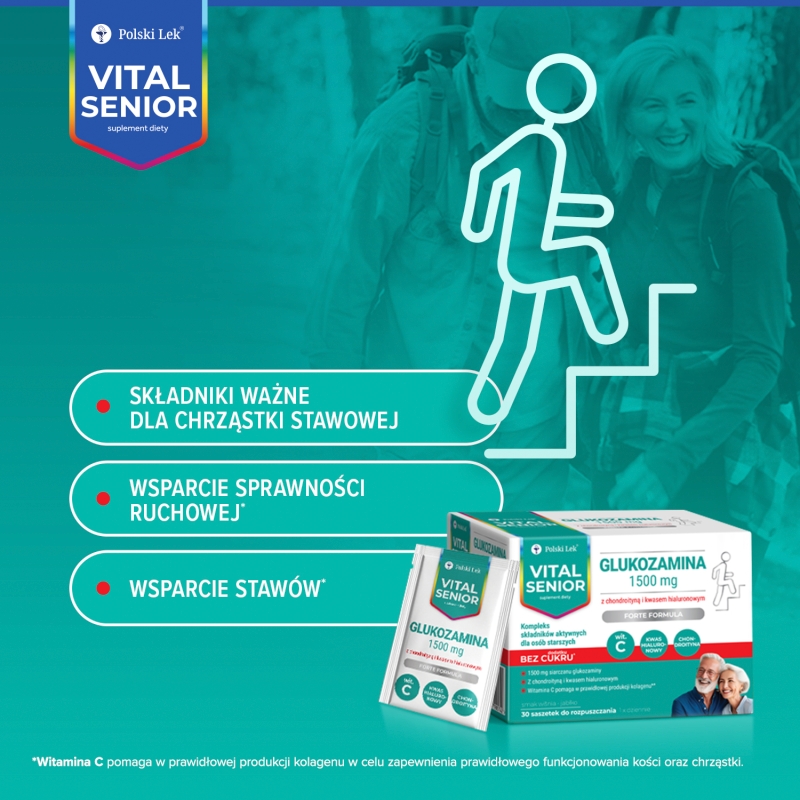 Vital Senior Glukozamina 1500 mg, 30 saszetek