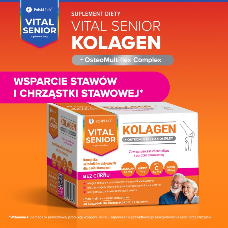 Vital Senior Kolagen, 30 saszetek