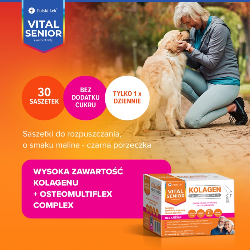 Vital Senior Kolagen, 30 saszetek