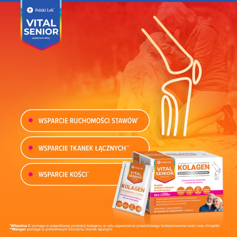 Vital Senior Kolagen, 30 saszetek