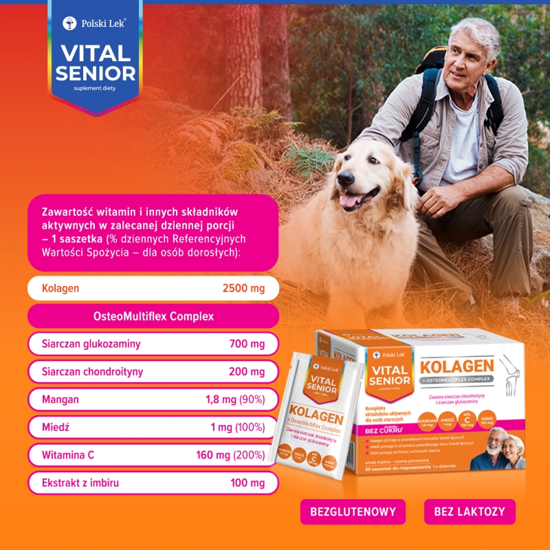 Vital Senior Kolagen, 30 saszetek