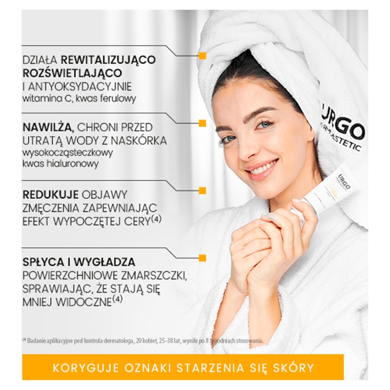 URGO DERMOESTETIC C-Vitalize, krem rewitalizująco-rozświetlający, 48 ml