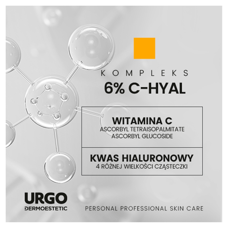 URGO DERMOESTETIC C-Vitalize, krem rewitalizująco-rozświetlający pod oczy, 15 ml