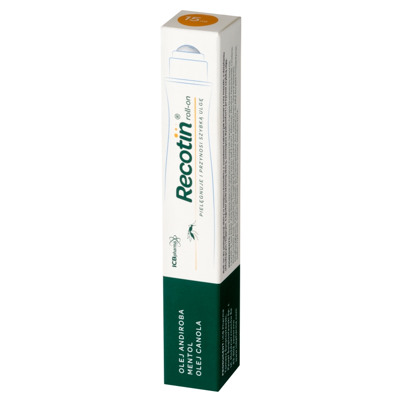 Recotin Rroll-on , łagodzący po ukąszeniu owadów,  15 ml