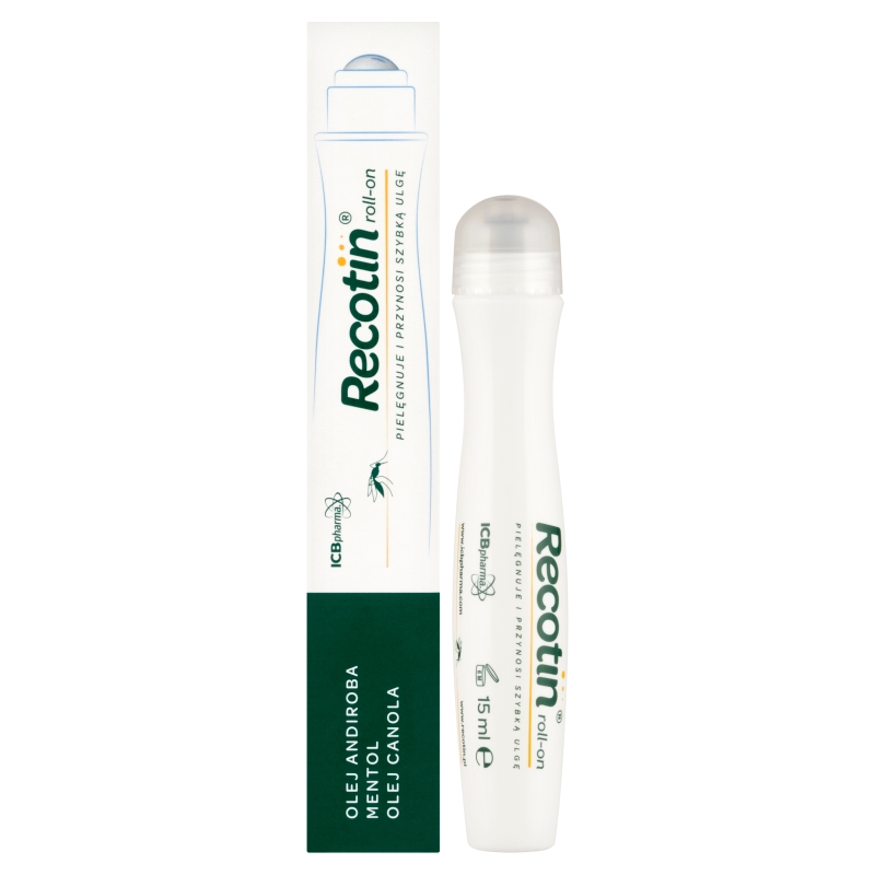 Recotin Rroll-on , łagodzący po ukąszeniu owadów,  15 ml