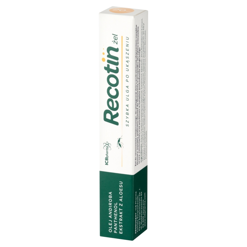 Recotin, żel po ukąszeniach owadów, 20 ml