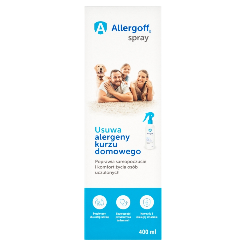 Allergoff, spray wspomagający leczenie alergii wziewnej, 400 ml