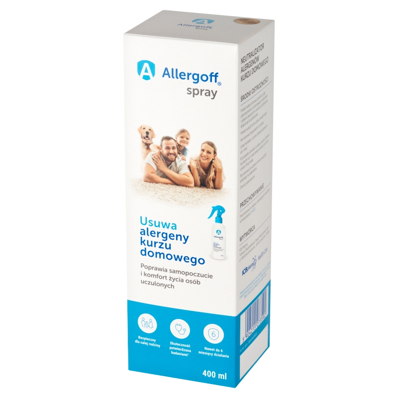 Allergoff, spray wspomagający leczenie alergii wziewnej, 400 ml