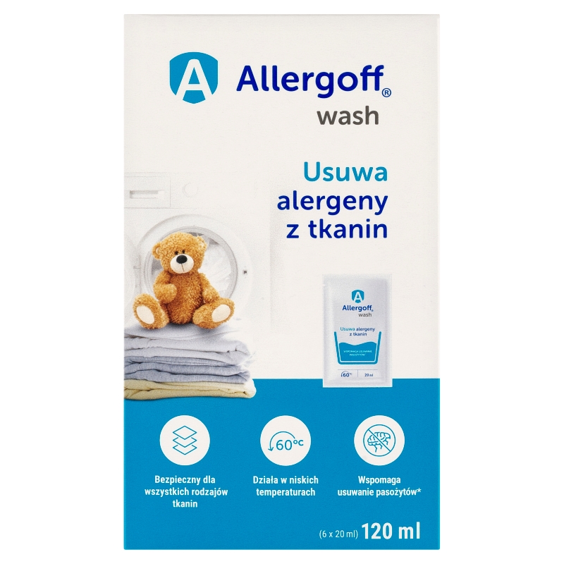 Allergoff Wash, do prania 6 x 20 ml