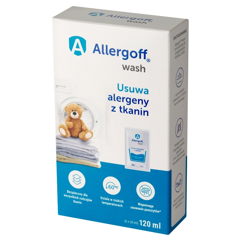 Allergoff Wash, do prania 6 x 20 ml