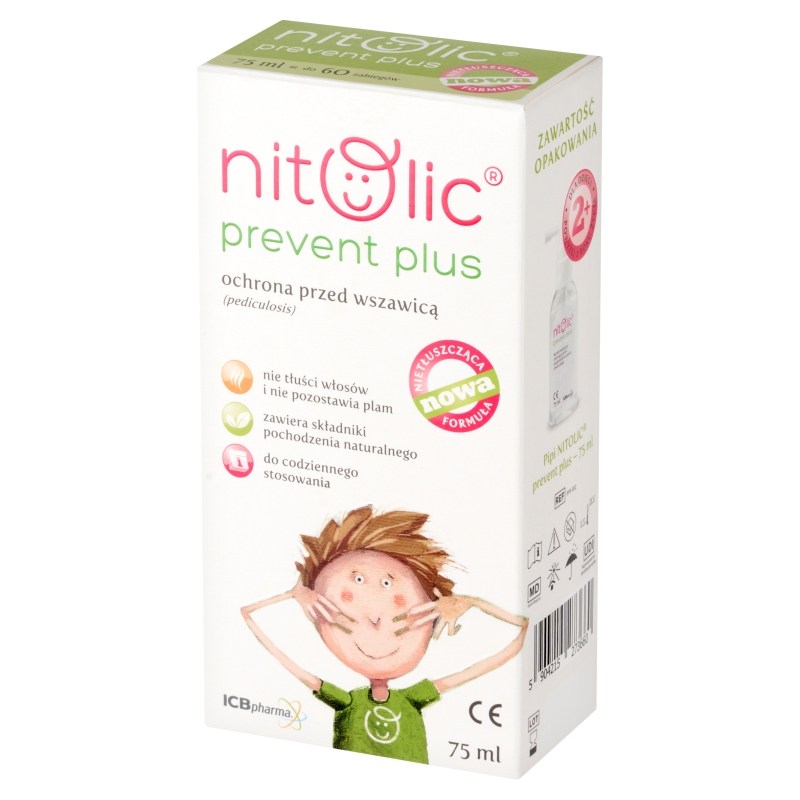 Pipi NITOLIC Prevent Plus Ochrona, spray chroniący przed wszawicą, 75 ml