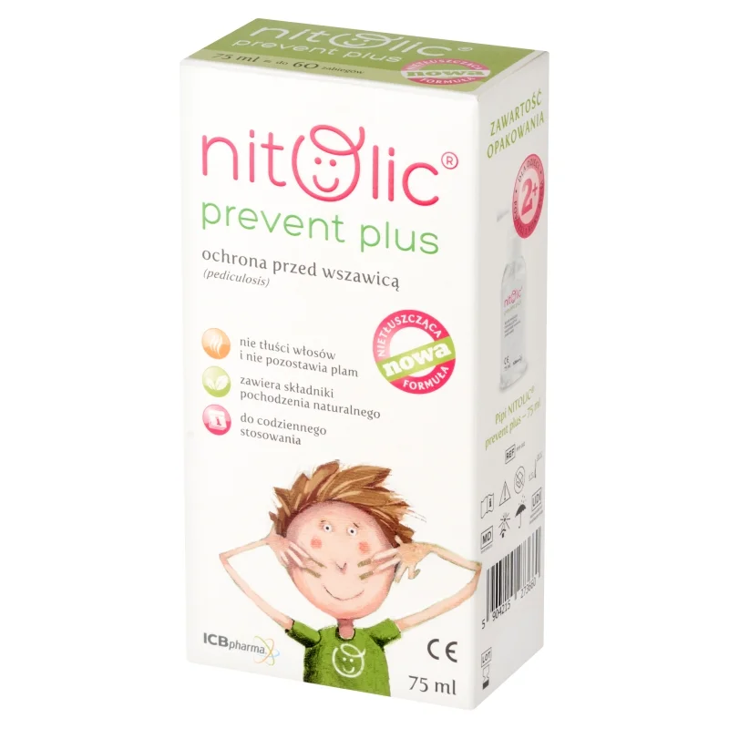 Pipi NITOLIC Prevent Plus Ochrona, spray chroniący przed wszawicą, 75 ml