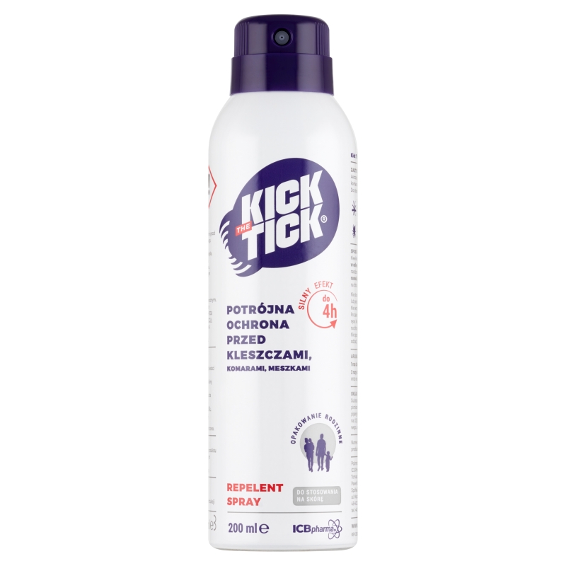 KICK the TICKMax , spray ochronny przeciw kleszczom, 200 ml