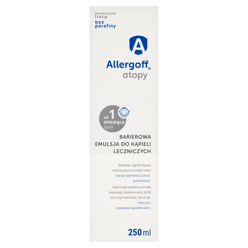 Allergoff, barierowa emulsja do kąpieli leczniczych, 250 ml