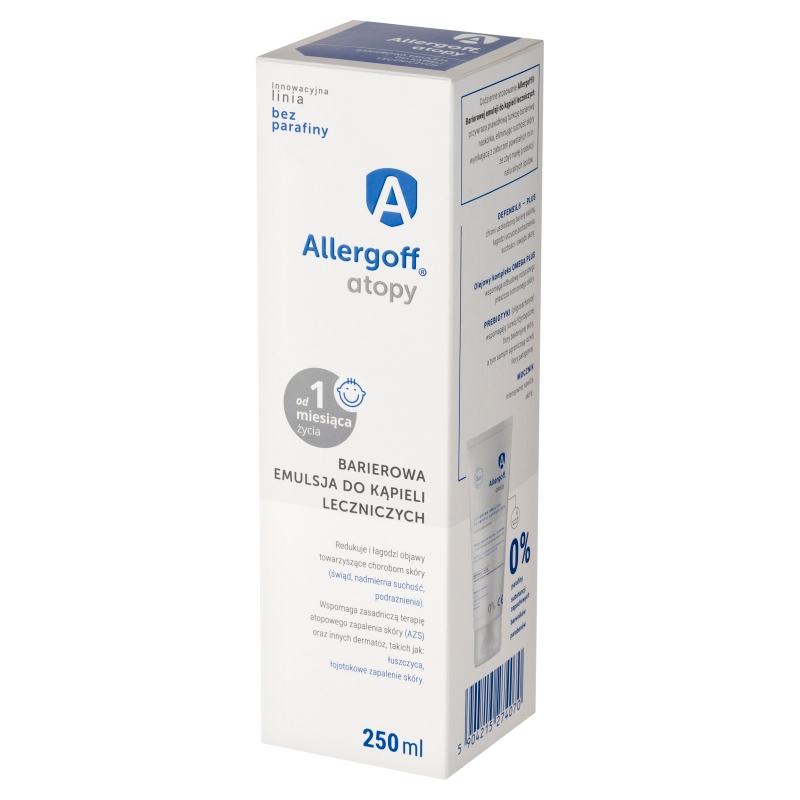 Allergoff, barierowa emulsja do kąpieli leczniczych, 250 ml