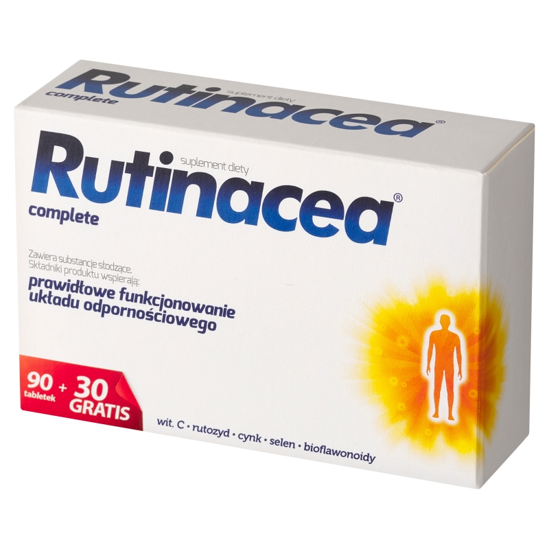 Rutinacea Complete, tabletki ze składnikami wspomagającymi odporność, 90 szt. + 30 szt. gratis