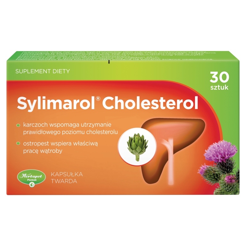 Sylimarol Cholesterol kapsułki ze składnikami na utrzymanie odpowiedniego poziomu cholesterolu, 30 szt.