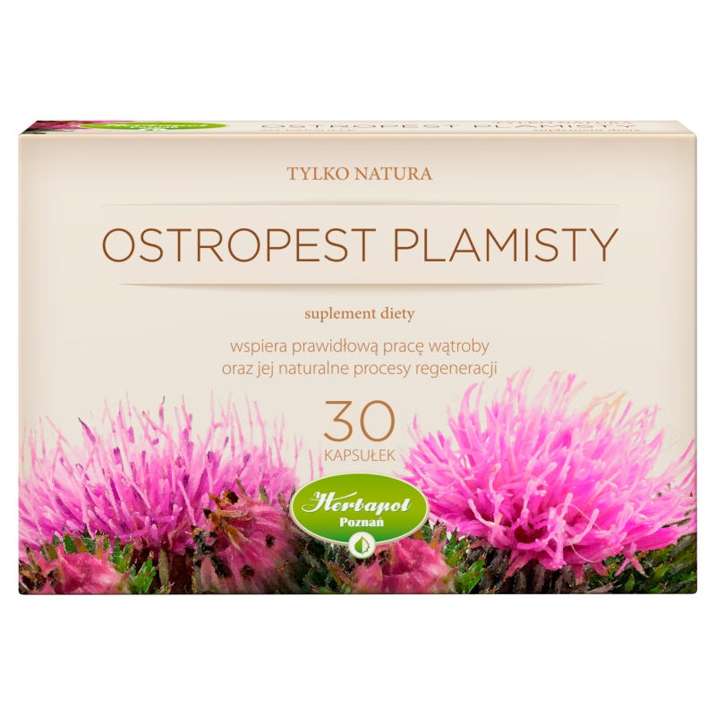 Ostropest Plamisty Tylko Natura, kapsułki ze składnikami wspierającymi prawidłową pracę wątroby, 30 szt.