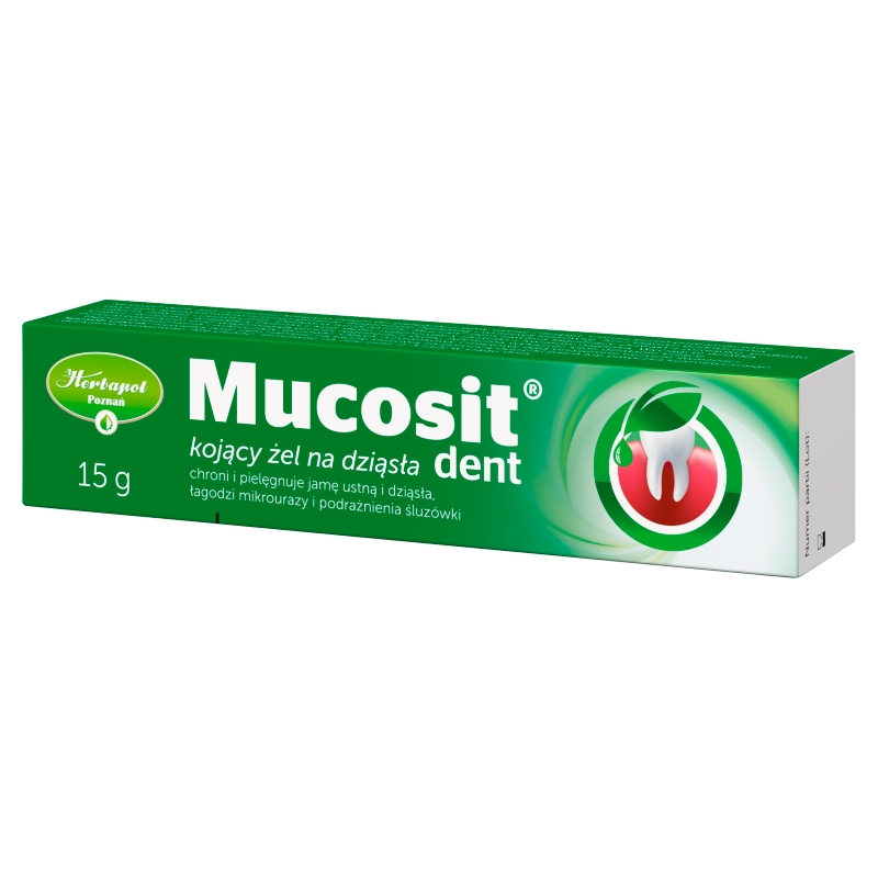 Mucosit Dent, żel do pielęgnacji jamy ustnej i dziąseł, 15 g
