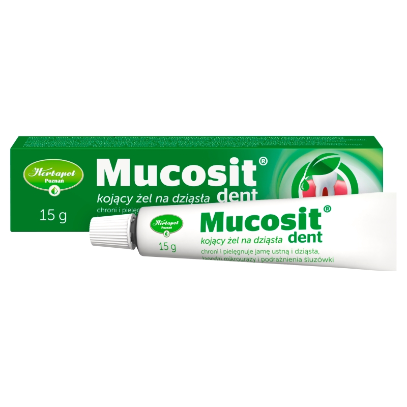 Mucosit Dent, żel do pielęgnacji jamy ustnej i dziąseł, 15 g