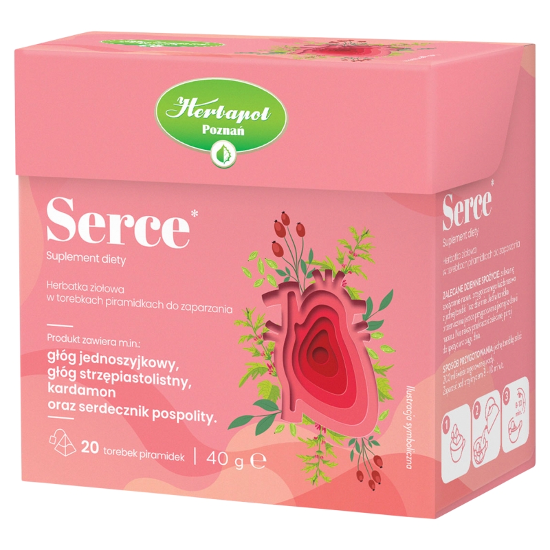 Herbapol Serce, herbata, 20 torebek